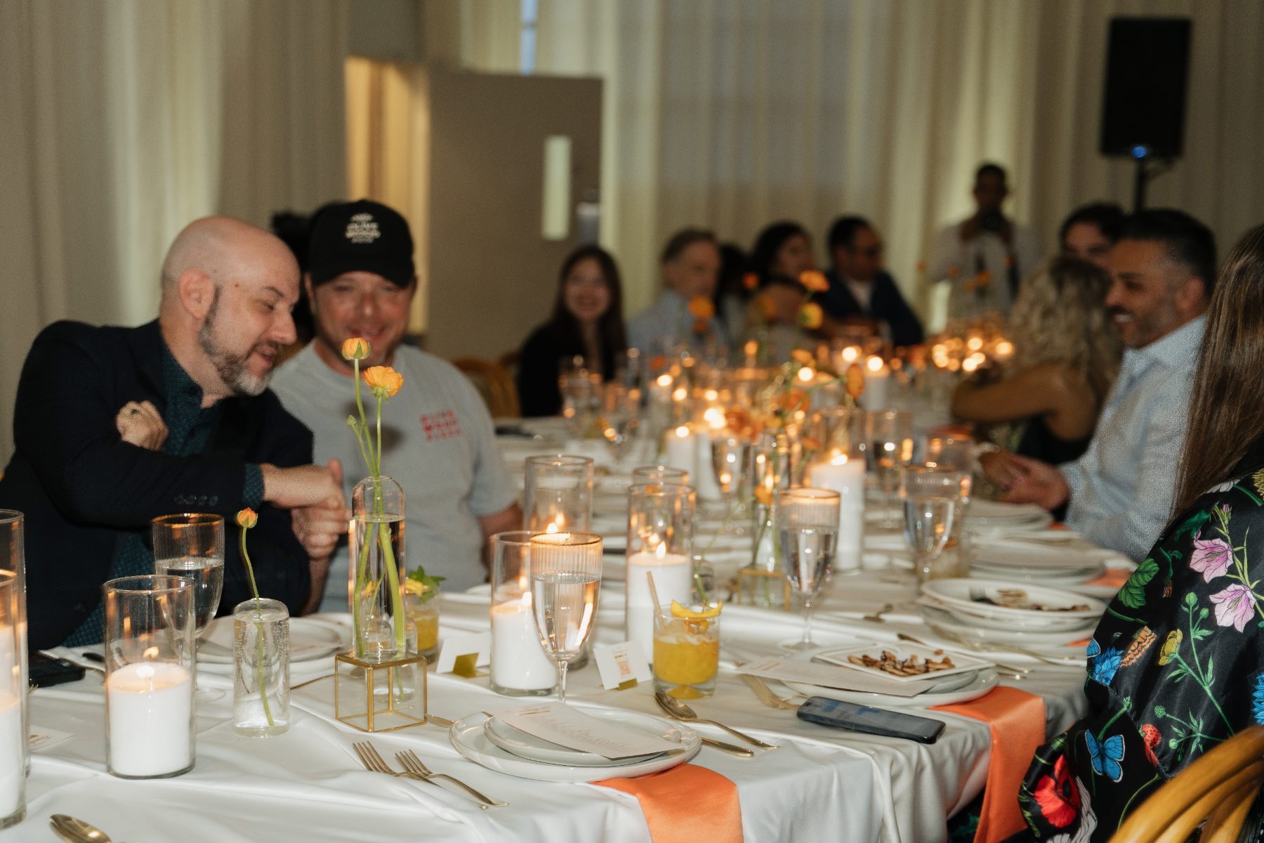 Long table, candlelight