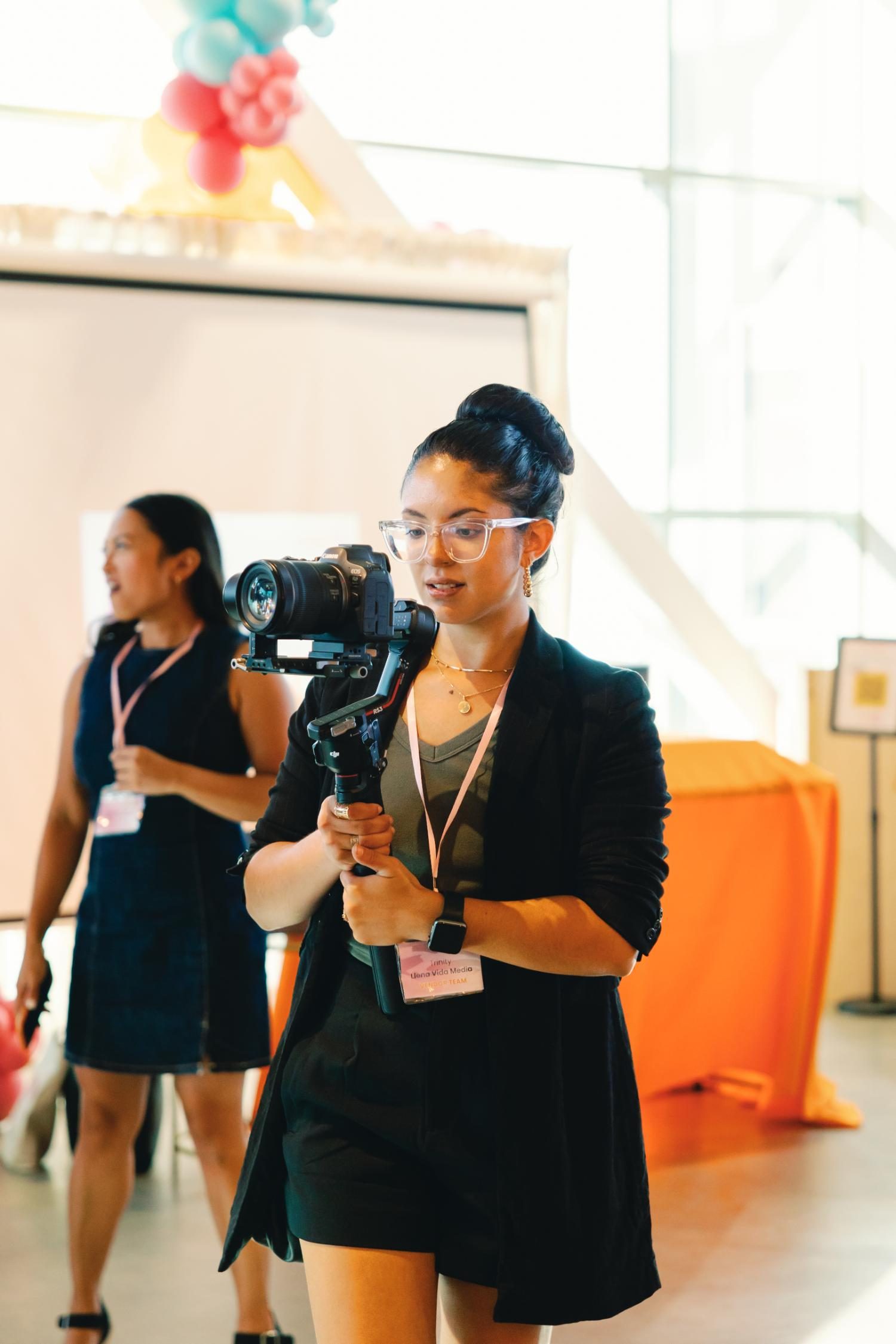 Behind the camera